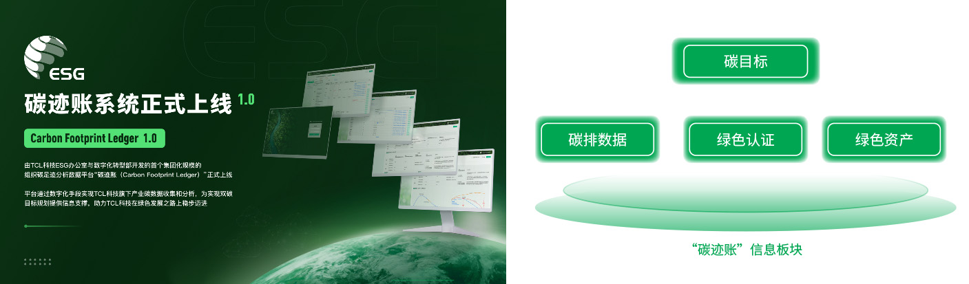 TCL 科技“碳迹账”数字化管理平台上线